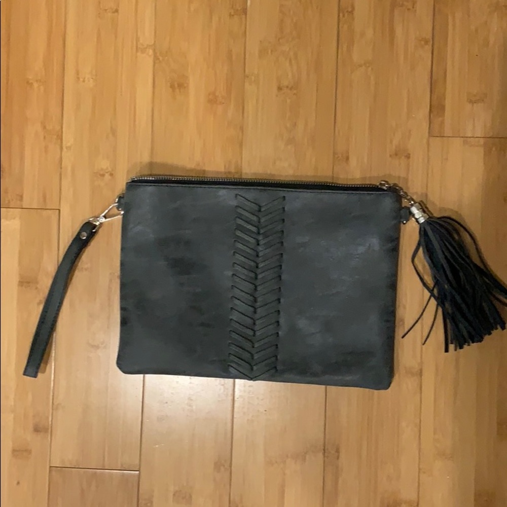 Dark Gray Clutch Bag